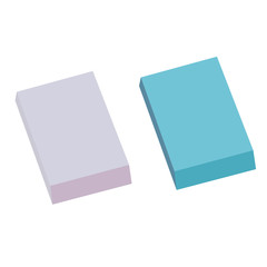 eraser on a white background
