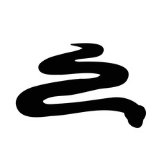 snake silhouette icon