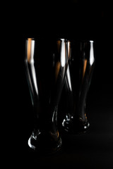transparent beer glass