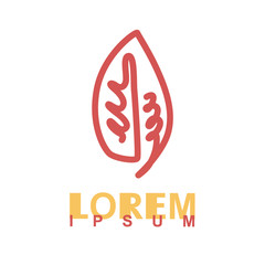 pink leaf logos suitable for fashion and clothing industry, middle business and start up, this leaf logo can also be used for many other businesses and printed in various media.