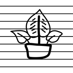 herbal plant logo in cartoon images on paper. can be applied to various media either paper or plastic. This herbal plant  logo can also be used for various industries and businesses.