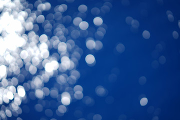 Stunning photographic effect bokeh on the sea of the Cyclades