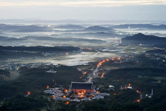 Mist and Dawn of the Independence Hall of Cheonan, In Korea