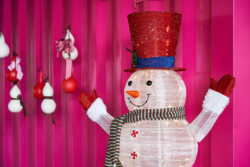 A Christmas snowman