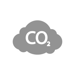 Carbon dioxide cloud. Vector.