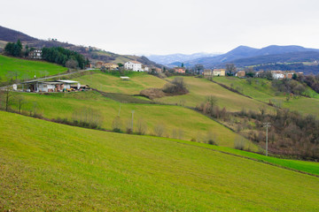 Fototapeta na wymiar Countryside in Piacenza