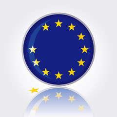 Symbol of Brexit Vector Graphic. Stars With Shadow. Brexit. Great Britain Separating from the EU. Incomplete EU Flag. The European Union in Crisis. Star Lying Under the EU Flag.The European Union Flag
