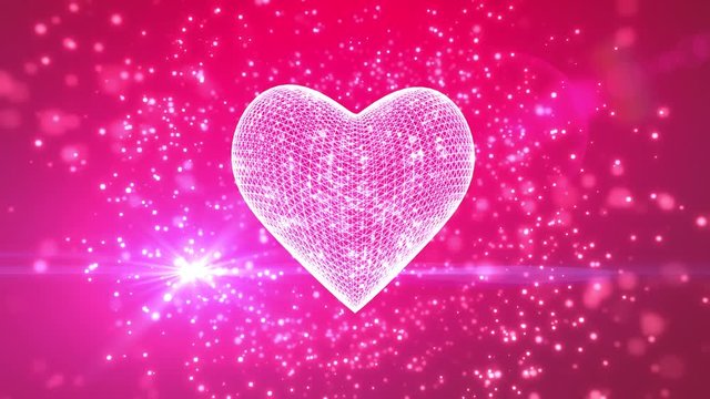 St Valentines heart romantic background