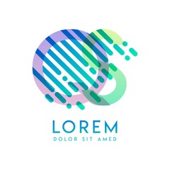 QS logo with the theme of galaxy speed and style that is suitable for creative and business industries. SQ Letter Logo design for all webpage media and mobile, simple, modern and colorful.