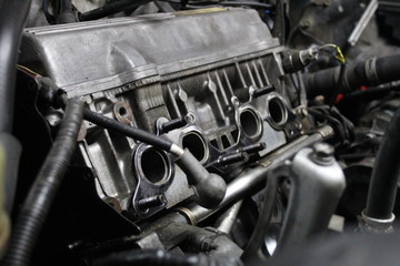 Fototapeta na wymiar car engine
