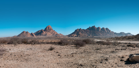 Spitzkoppe rock formations in Namibia