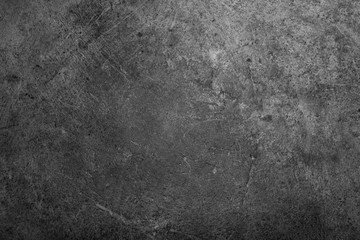 Fototapeta na wymiar Homogeneous surface of dark gray concrete, plaster . Abstract natural textures for decor, prints, banners