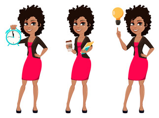 Young African American business woman