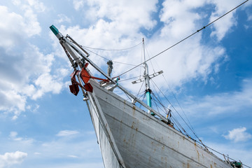 The wooden ship in Sunda Kelapa Port, Jakarta 