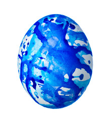 Colorful Easter Egg isolated on white