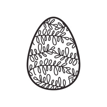 easter egg isolated icon