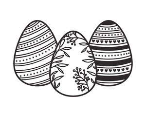 easter eggs isolated icon