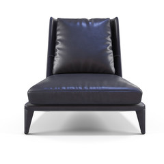 Low modern leather chair