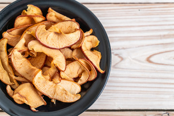 Fototapeta premium Homemade dried organic apple sliced