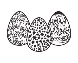 easter eggs isolated icon