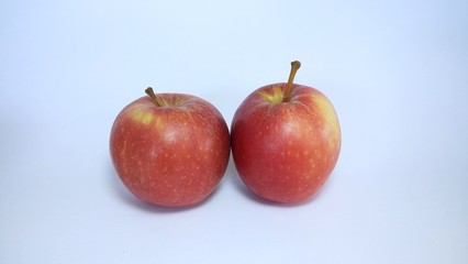 red apples isolated on white background