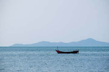 fishing boat on the sea