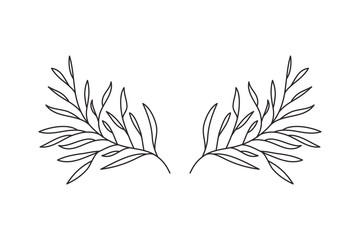 branch with leaf isolated icon