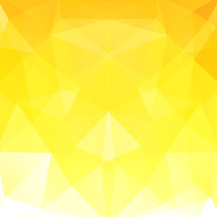 Abstract background consisting of yellow, white triangles. Geometric design for business presentations or web template banner flyer. Vector illustration