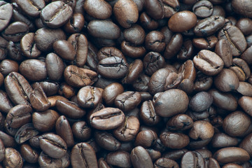 whole roasted coffee beans