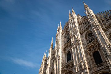 Fototapeta premium Duomo di Milano, one of the largest churches in the world. Milan Cathedral