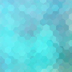 Fototapeta na wymiar Abstract background consisting of pastel blue hexagons. Geometric design for business presentations or web template banner flyer. Vector illustration