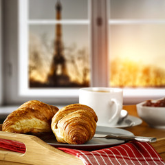 Continental breakfast and window space 
