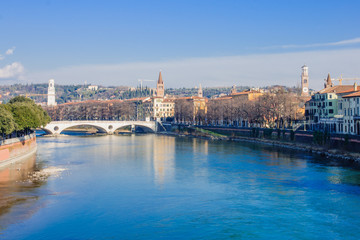 Fototapeta na wymiar Adige River, Verona