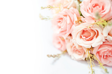 Pink roses bouquet