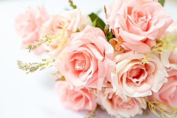 Pink roses bouquet