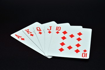 cartas con jugadas de poker ganadoras