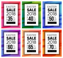 Collection sale Easter banners, can be used as poster or flyer