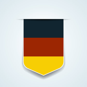 Germany Flag shield sign illustration