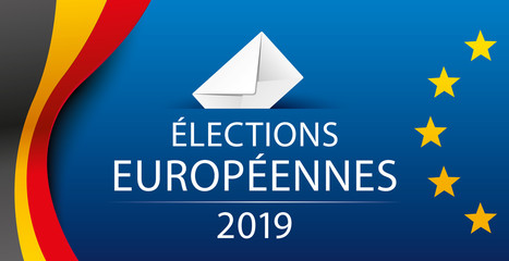 European elections 2019. Belgium. Belgian. Vector illustration