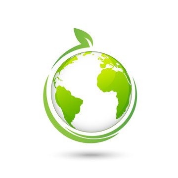 World Environmental and Ecology friendly design logo, vector illustration