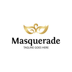 Vector Masquerade Logo Design Template