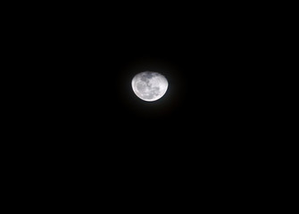Moon in the dark night