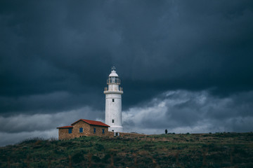 Fototapeta na wymiar the lighthouse in storm