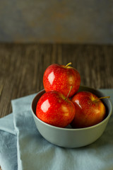 Naklejka na ściany i meble red apples on the table