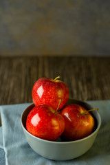 red apples on the table