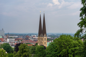 Fototapeta premium The church Neustädter Marienkirche in city Bielefeld, Germany.