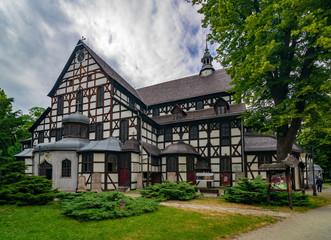 Fototapeta na wymiar Famous Church of Peace in Swidnica, Lower Silesia, Poland. UNESCO World Heritage Site