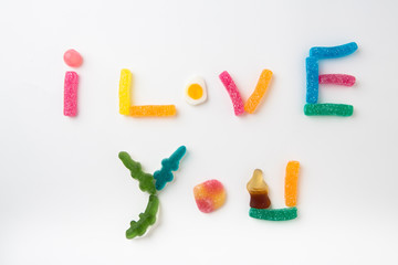 I love you avec bonbon