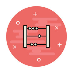 Abacus line icon