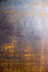 iron sheet with rusty spots